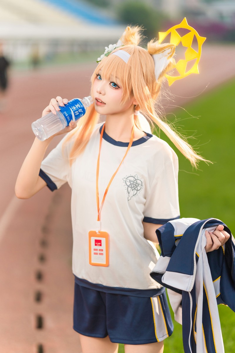 艾西Aiwest 碧蓝档案伊落玛丽体操服Cosplay写真图集 高清美图 44P (178MB)插图6