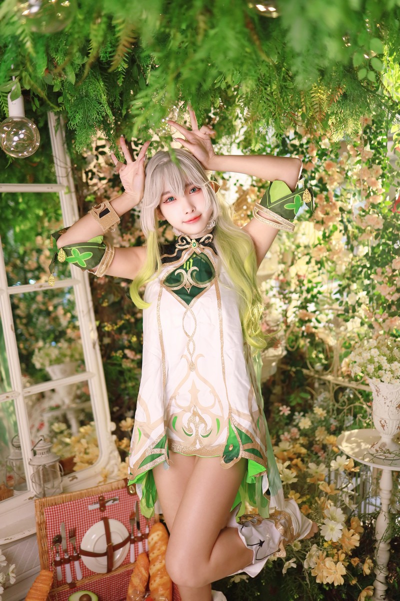 落落Raku 纳西妲 Nahida 原神 Cosplay 写真 53P+1V插图7