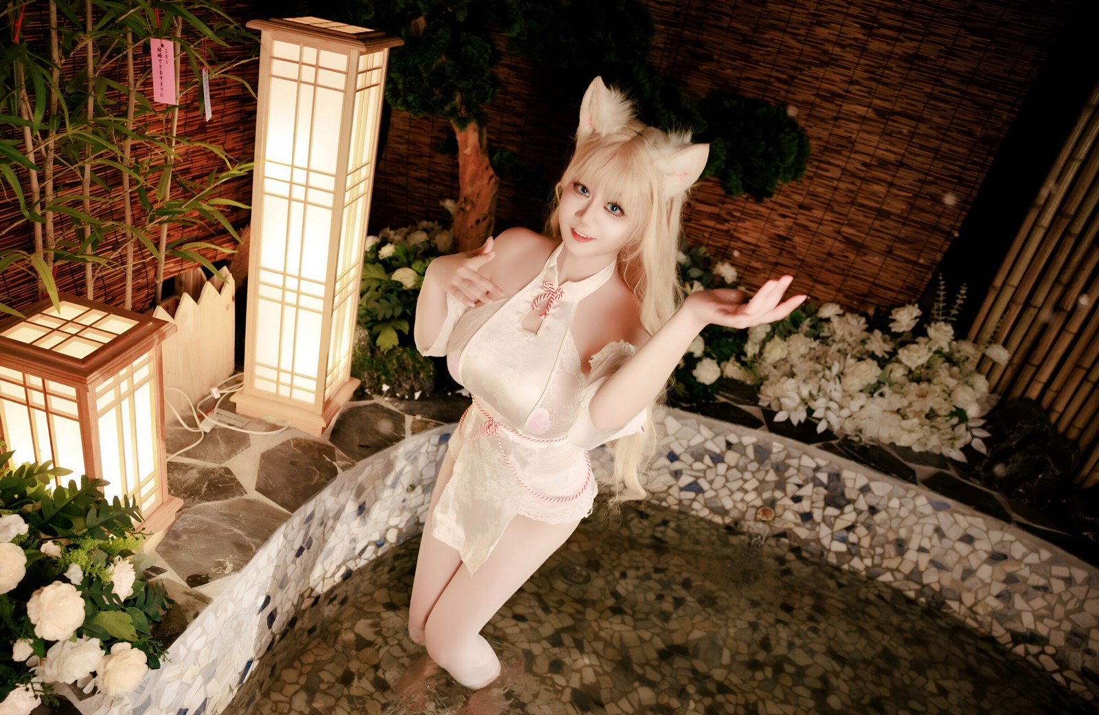 阿雪雪写真温泉狐狸主题写真（57P+1V / 731.9M）日系风格套图插图