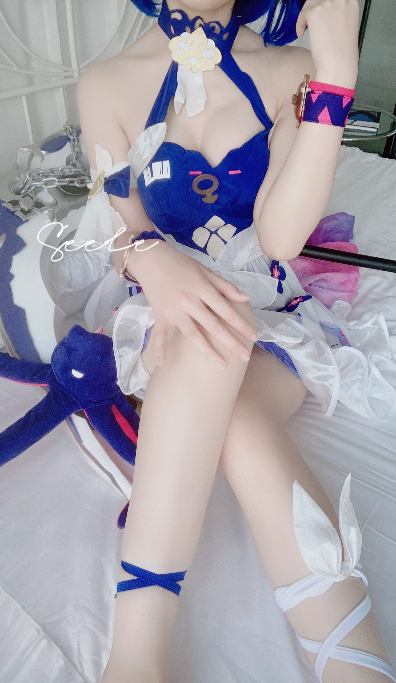 Seele麦麦彼岸浪花 Cosplay｜经典希儿海边高清写真（82P-460MB插图8