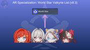 List of AR Valkyries (v8.3) (WS)