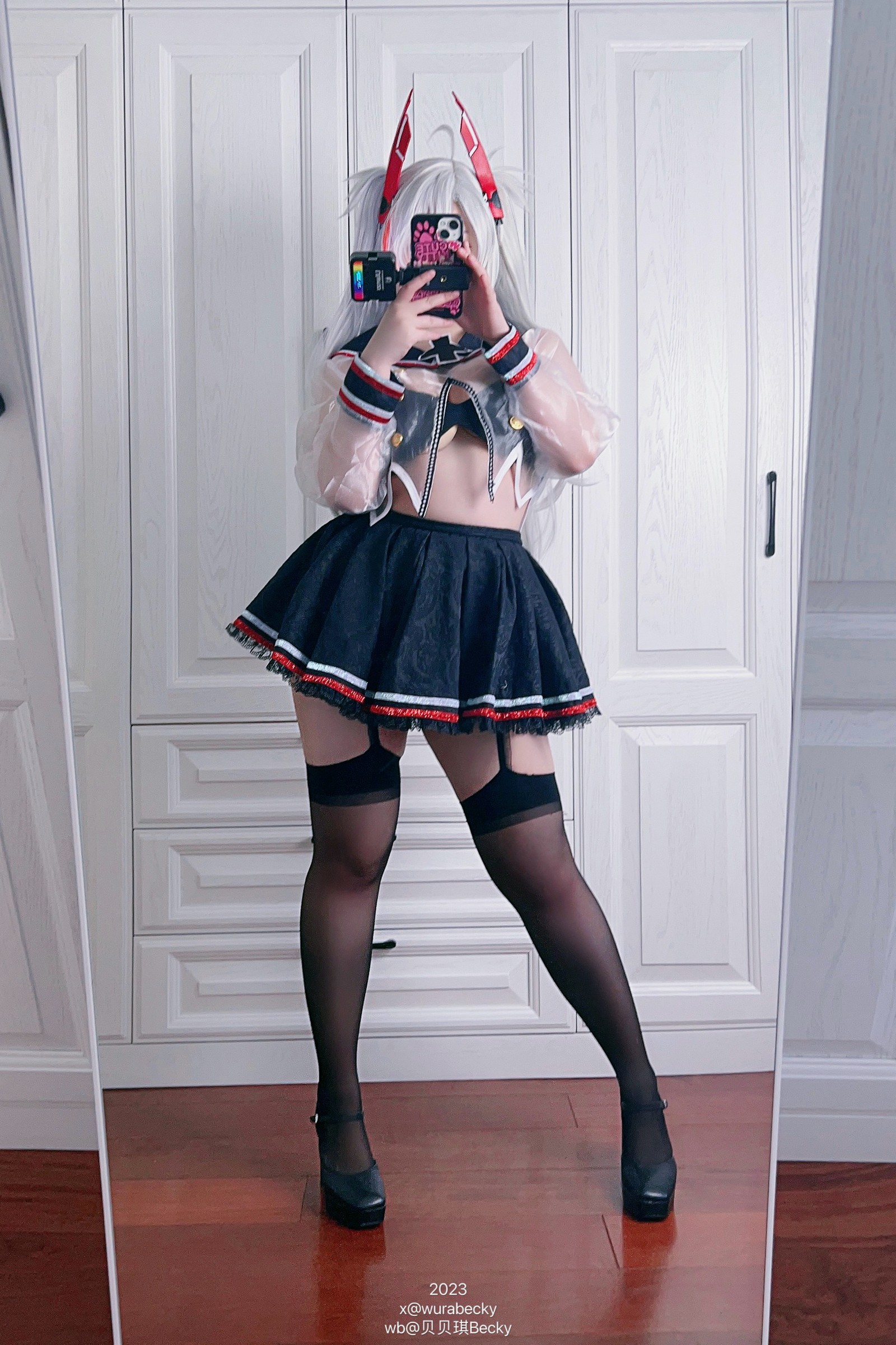 贝贝琪 Becky 欧根亲王 JK 制服 Cosplay 写真集（18P｜102MB）插图2