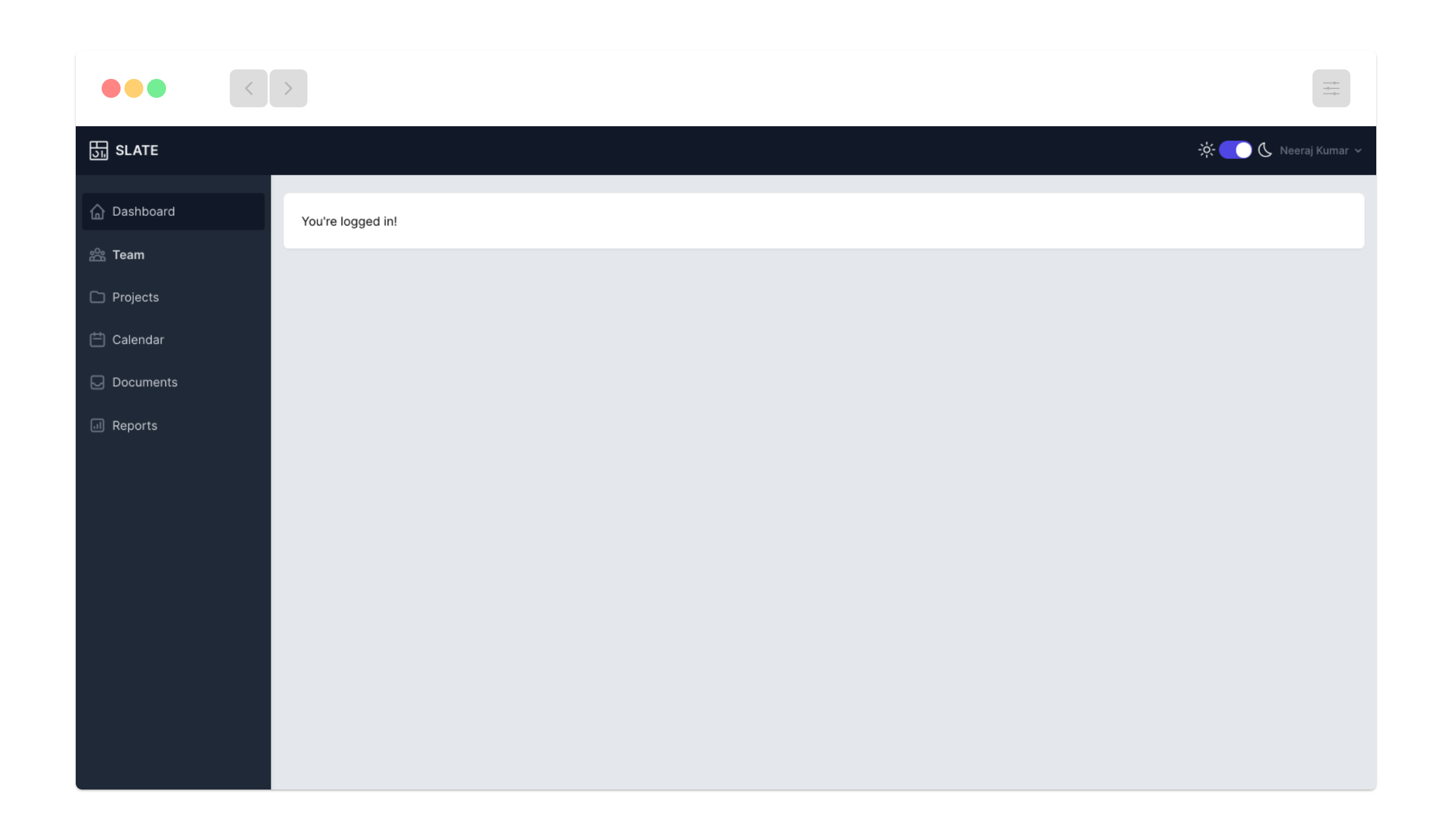 Slate UI Application Shell Screenshot Slate UI Application Shell Screenshot