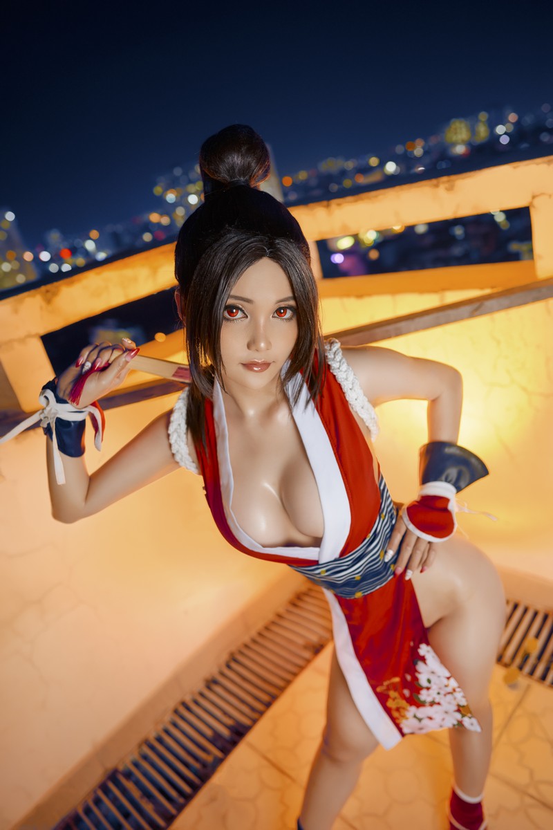 Joyce Lin2x Mai Shiranui Cosplay 性感写真集 39P插图6