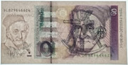 Alemania 1989 - 1999  10 Marcos, el billete de Gauss 20220304-164712