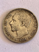 1 PESETA ALFONSO XII 1881*18*81 D56-A7-A69-A1-ED-45-D5-BC34-E78-DCC3-B5-FF6