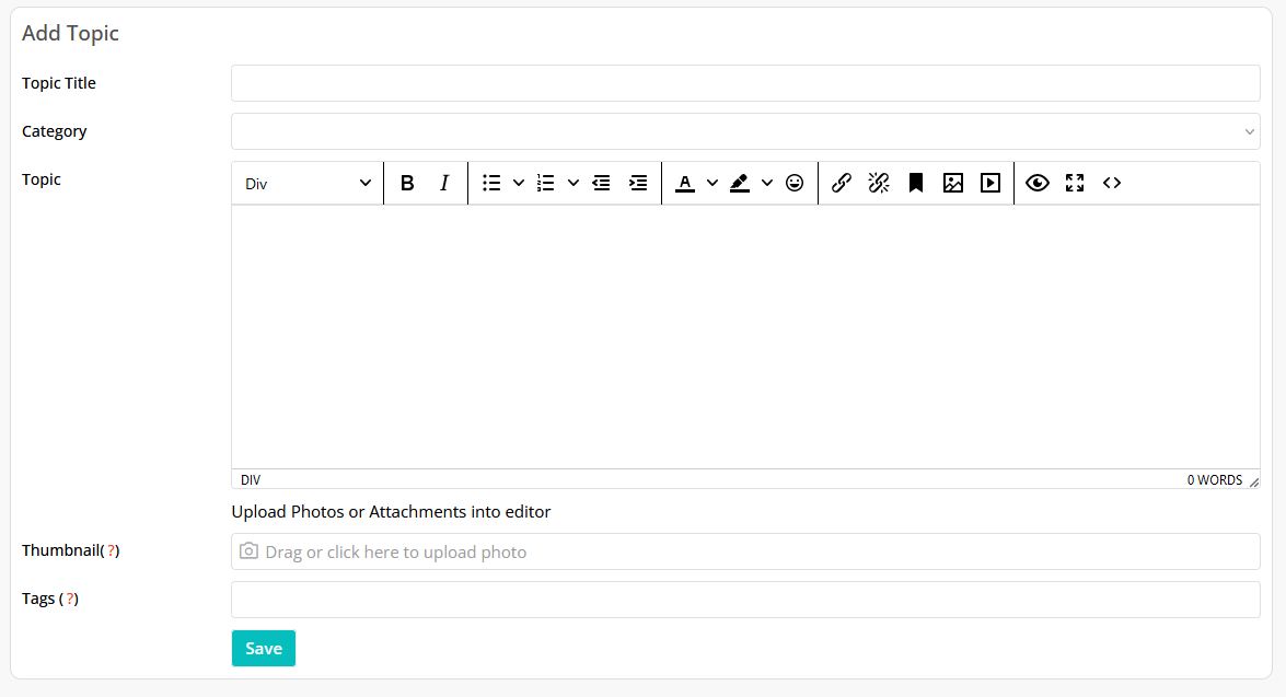 edit topics