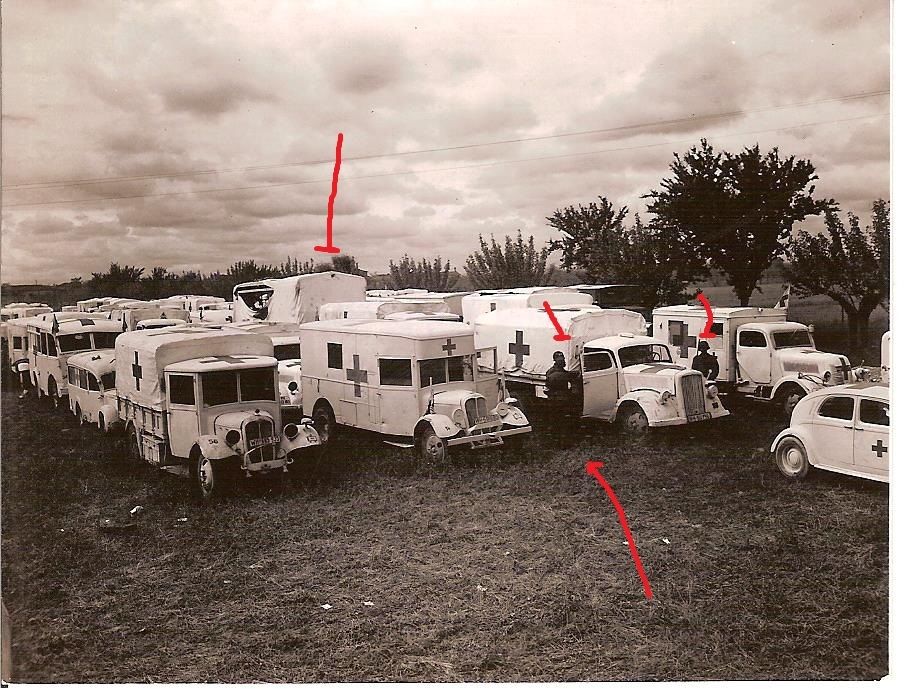PHOTO GERMAN AMBULANCES 29TH PANZER GRENADIERS S