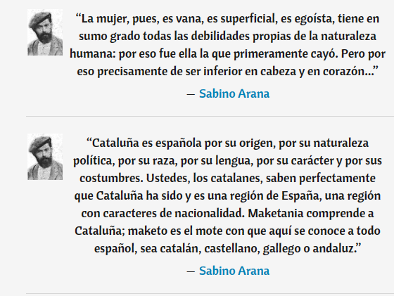 Sabino Arana destruye a los catalanes