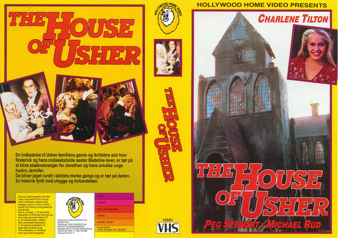 Hollywood Home Video 12681 - The Fall of the house of usher (1979) - IMDB tt0083917 - VHS Cover