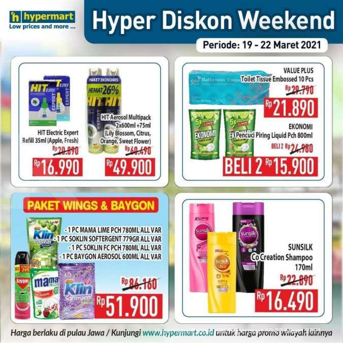 Katalog Promo Hypermart 19-22 Maret 2021 
