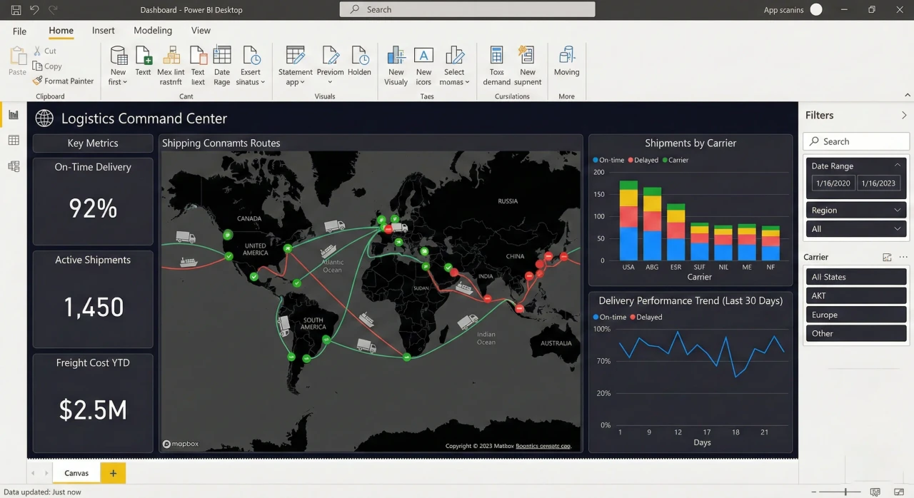 Power BI Logistics Dashboard