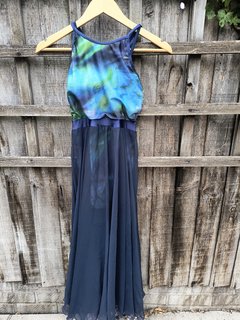 Blue/Green Leotard Dress- Dance Size 3