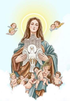 Il filo azzurro delle manifestazioni di Maria dans Apparizioni mariane e santuari Madre-della-Chiesa