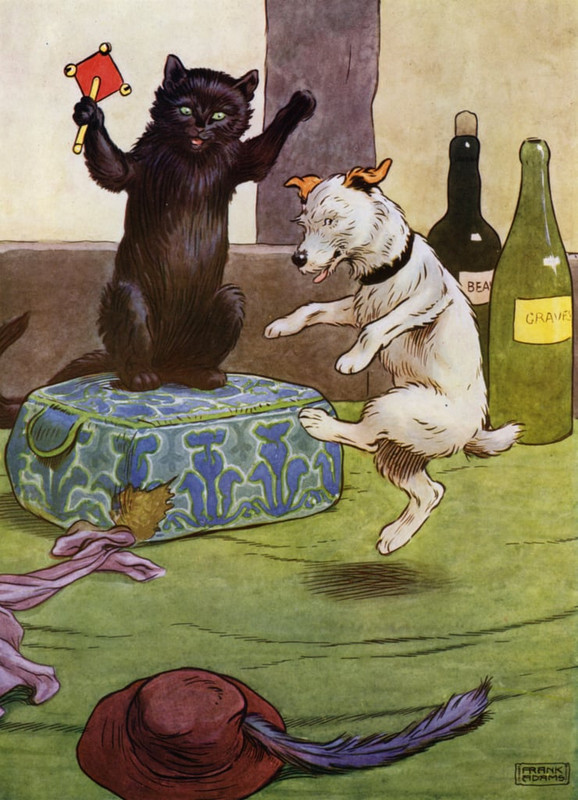 5-Frank_Adams_-_Illustration_for_Old_Mother_Hubbard_(colour_litho)_-_(MeisterDrucke-1062240)