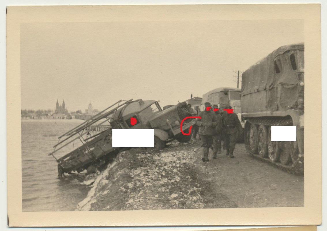 Russland Rückzug einer deutschen Panzer Einheit 