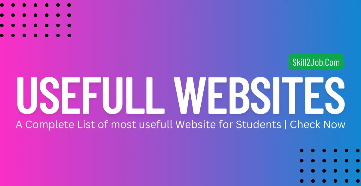 Usefull Websites for Students