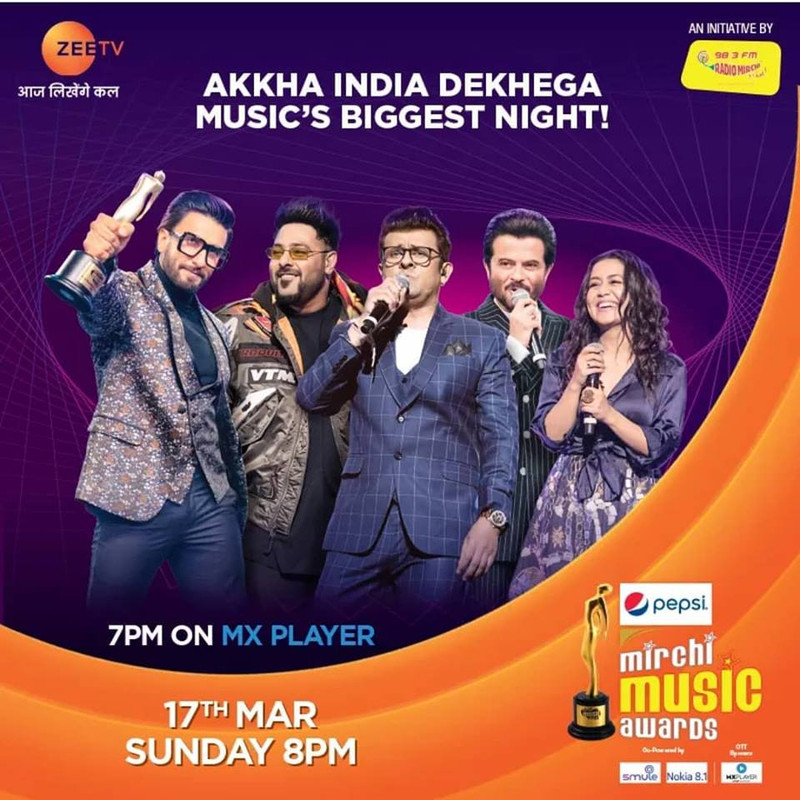 Mirchi Music Awards (17th March 2019) 480p HDTV x264 Download