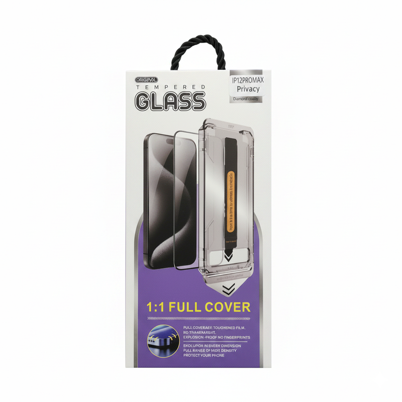 pp047 Vidrio Templado Antiespia Instalador i Phone 12 Pro Max