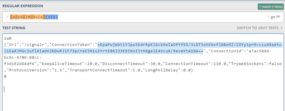 test regex