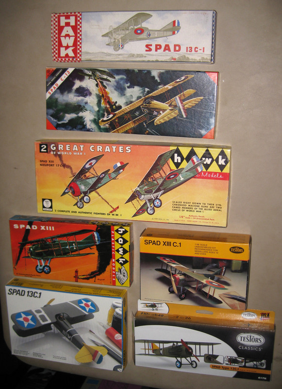 Hawk Testors Spads Packages