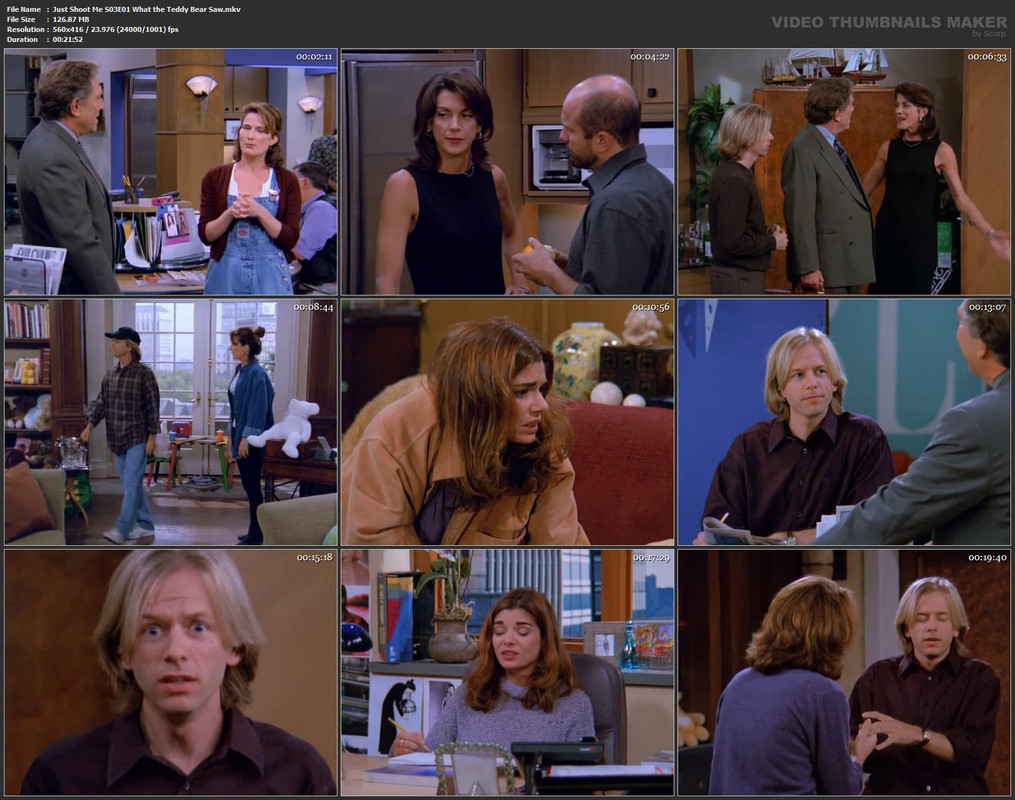 Just Shoot Me S03E01 What the Teddy Bear Saw.mkv