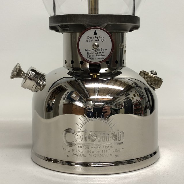 Coleman 200 1956年10月 カナダ製 クローム 点灯確認済 Coleman Canada 200 5-'56 - The Coleman Collectors Forum