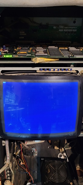 Blue screen cursor