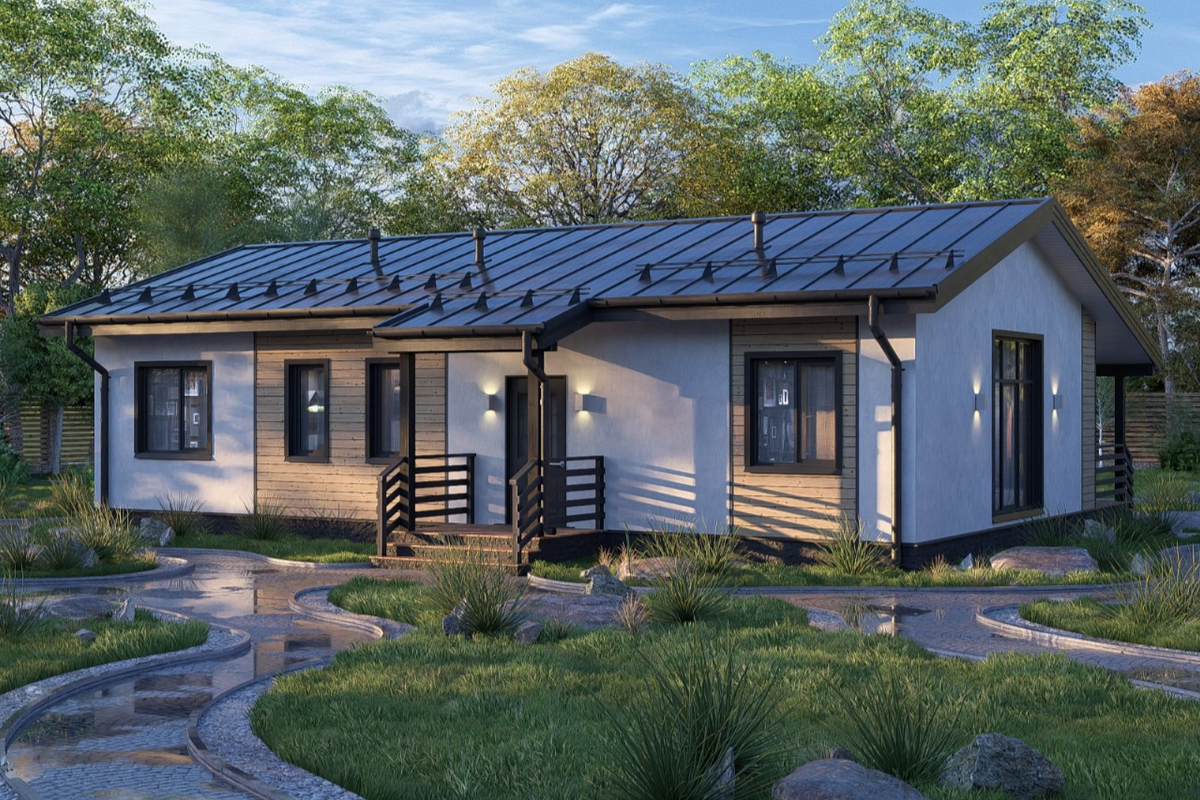 Внешний вид дома-барнхауса, Мирный