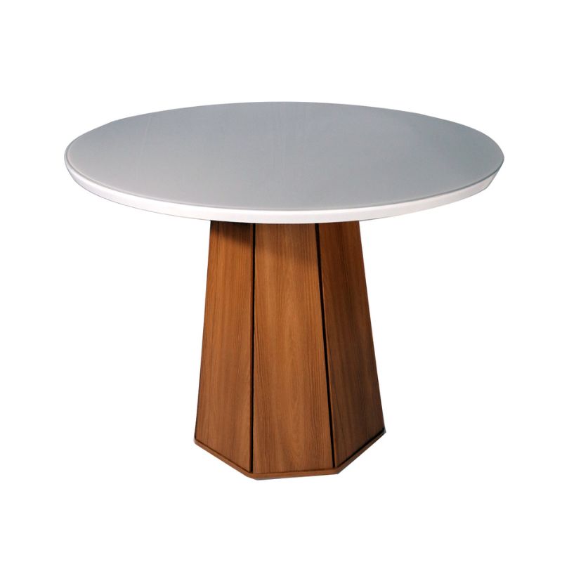 Mesa Jade Redonda 105 cm Blanca