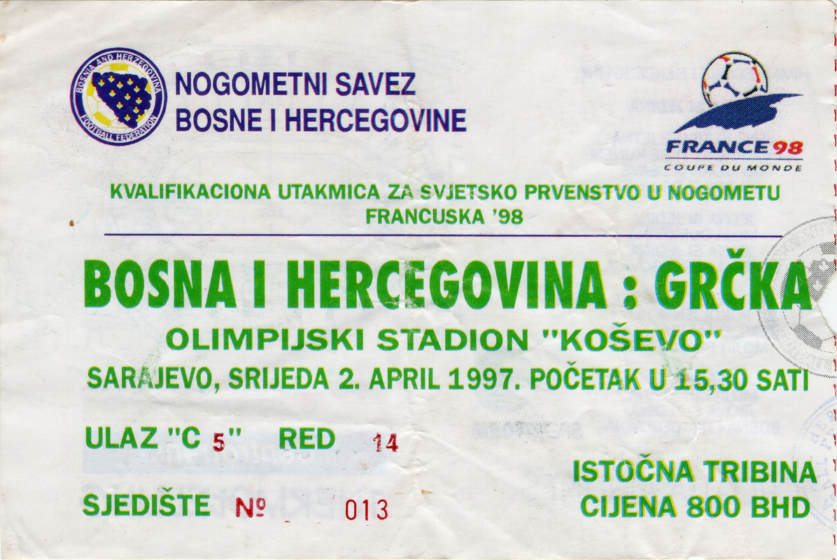 013) 02.04.1997. Grčka (H, L 0-1) I