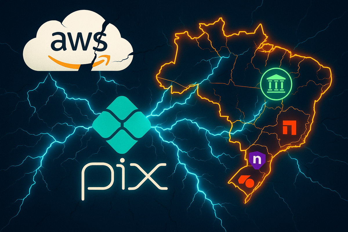 Apagão da AWS Derruba Pix e Fintechs no Brasil: O Dia em que o Dinheiro Sumiu no Ar