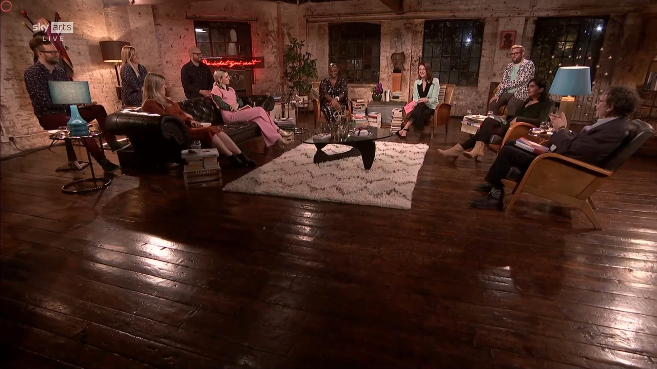 11.22 - 17.00.00 - Sky Arts Book Club Live. Andi Oliver and Elizabeth....ts_snapshot_02.00.49.261