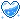 ID: An animated pixel of a glass heart with an unidentified liquid inside, it has small light blue sparkles on the sides that twinkle while the liquid has similar sparkles inside it, the liquid is a dark blue color, and sloshes side to side, END ID.