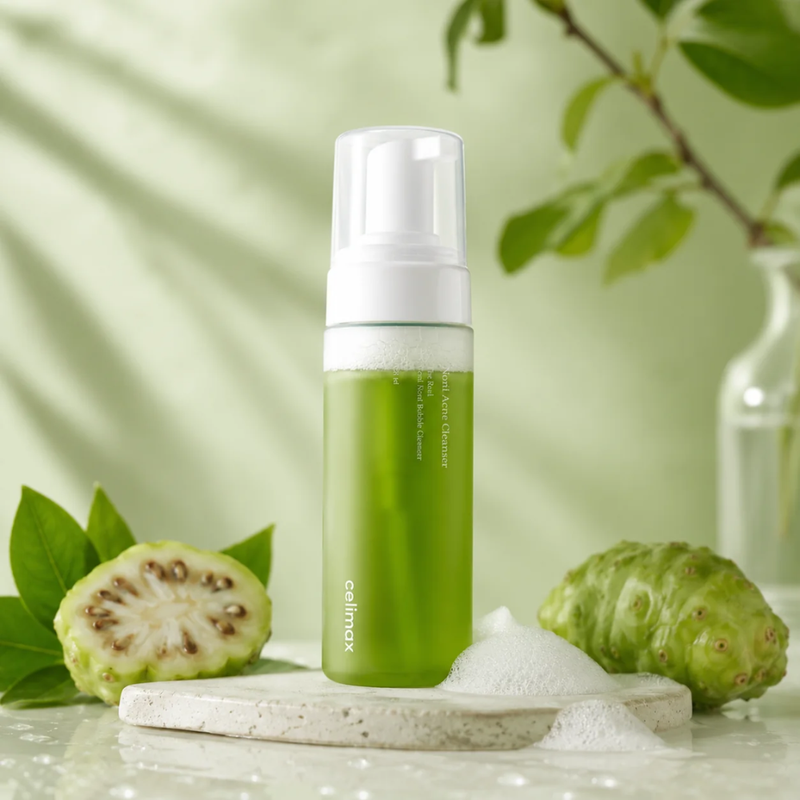 Limpiador facial coreano en espuma que limpia los poros, controla el exceso de sebo y ayuda a prevenir brotes con extracto de noni y BHA (ácido salicílico).