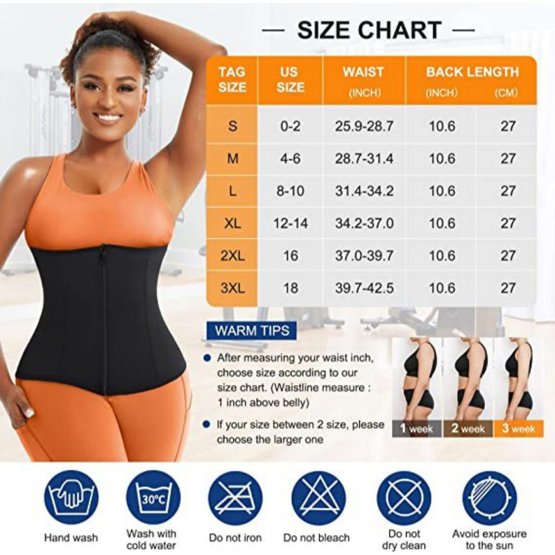 Blue Silver Ion Sauna Waist Trainer for Women(Size S) - 2-in-1 Zipper and Hook/Eye Sweat-Wicking Sports Girdle, Postpartum Fitness Shapewear