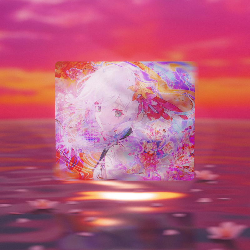HachiwareGaming Hanabi ガラスマウスパッド