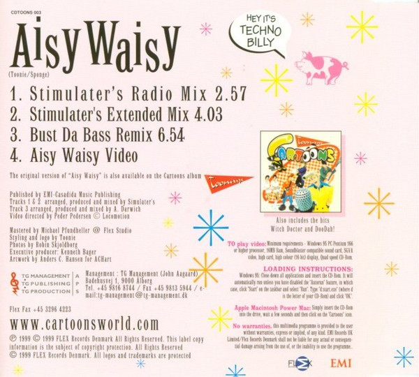 24/03/2023 - Cartoons – Aisy Waisy (CD, Maxi-Single, Enhanced)(EMI – EMI 7243 887621 0 6)  1999 R-1655694-1235112690