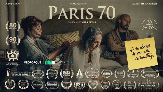 “PARÍS 70”, EL CORTOMETRAJE MÁS PREMIADO DEL AÑO, NOMINADO A LOS FORQUÉ, APUNTA FUERTE PARA LOS GOYA