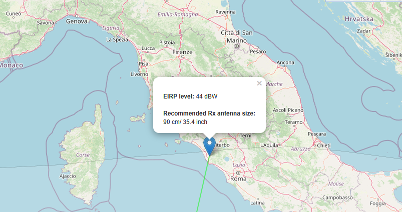 Rascom 1R-Ku-band Northern beam
