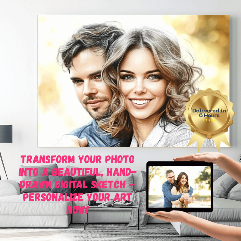 Custom sketch artwork - turn your favorite photo into a masterpiece