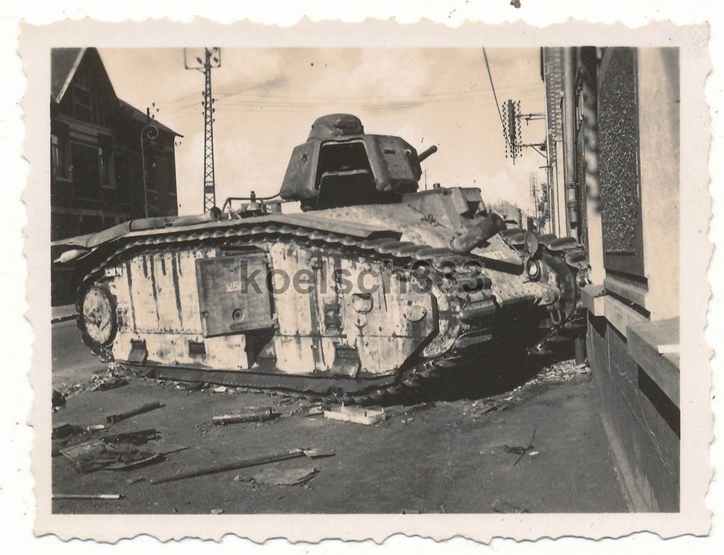 Foto Guise französischer Char B 1 Tank PIRATE No