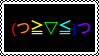 rainbow emoticon