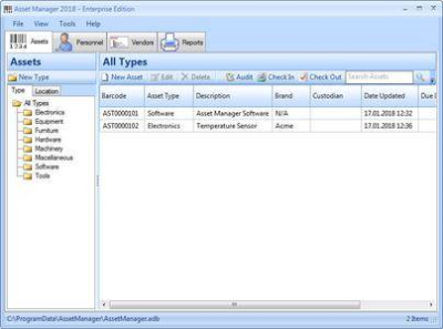 Asset Manager 2018 Enterprise 1.0.1192.0