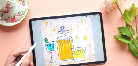 Making a Still Life with Stamp Brushes in Procreate Making a Still Life with Stamp Brushes in Procreate