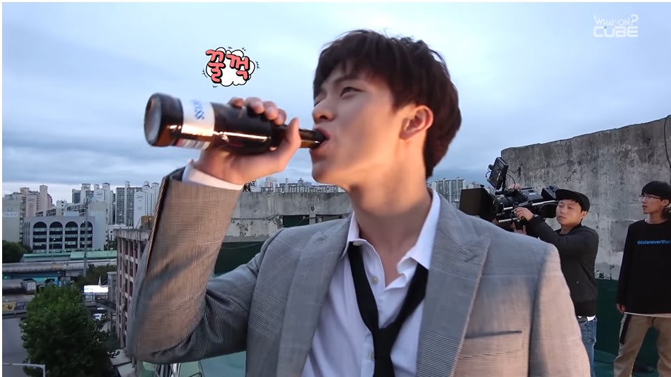 Sungjae gets drunk off of corn silk tea