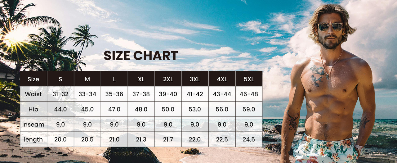 Men's Swim Trunks Back View