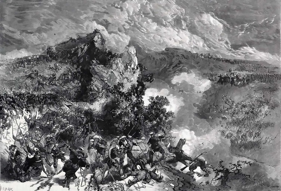 Carlista,Acontecimientos de España. - La lucha de Manaria, cerca de Bilbao. - El ejército atacado po