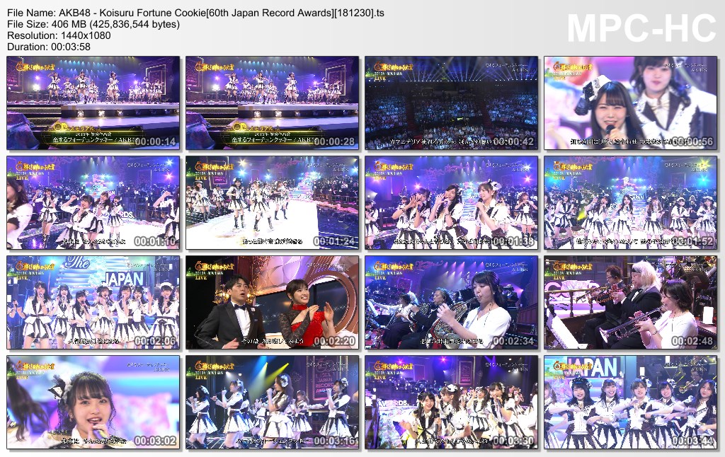 AKB48 - Koisuru Fortune Cookie[60th Japan Record Awards][181230]