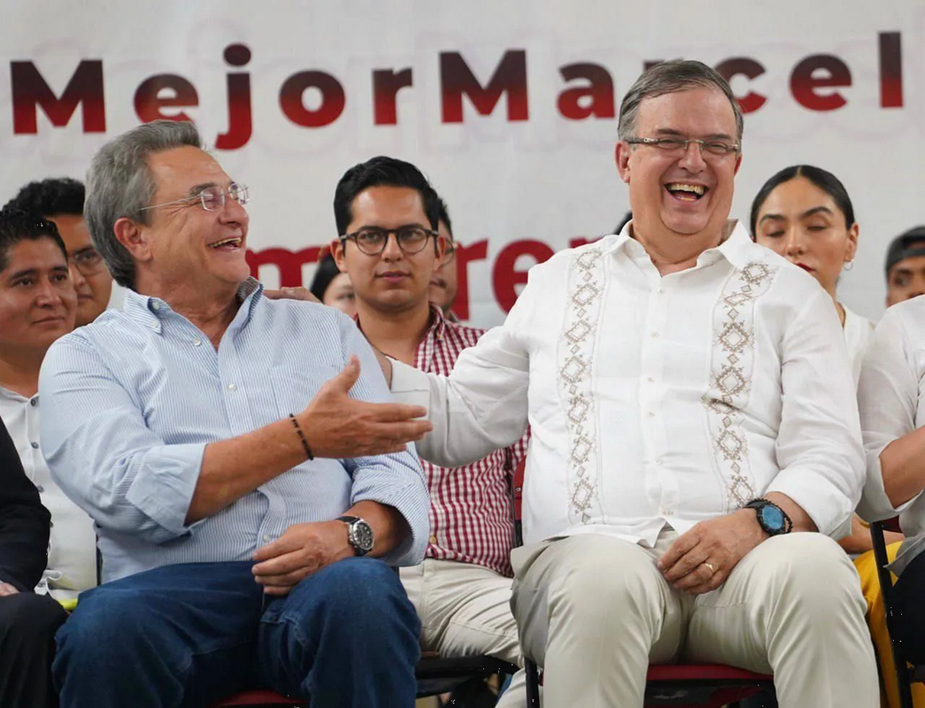Hermano de AMLO acude a evento de Marcelo Ebrard en Ecatepec, Estado de México